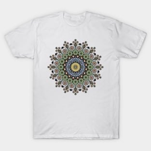 Symmetry 1 [black, green, yellow, red, blue, white] T-Shirt